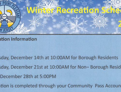 Winter Recreation Program Announced