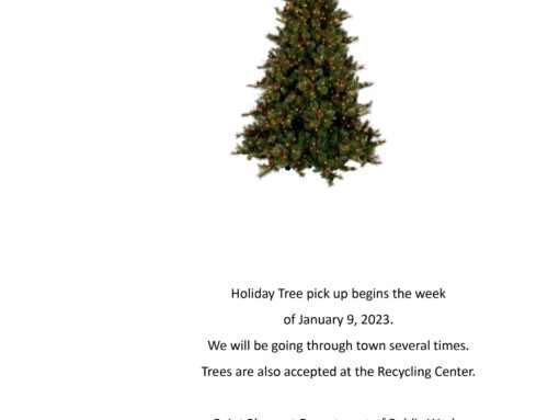 Christmas Tree Pickup Scheduled
