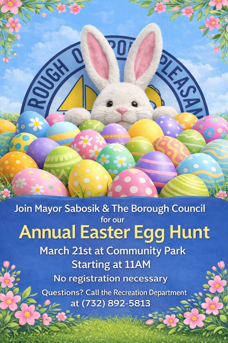 Annual Easter Egg Hunt March 21st - Borough of Point Pleasant